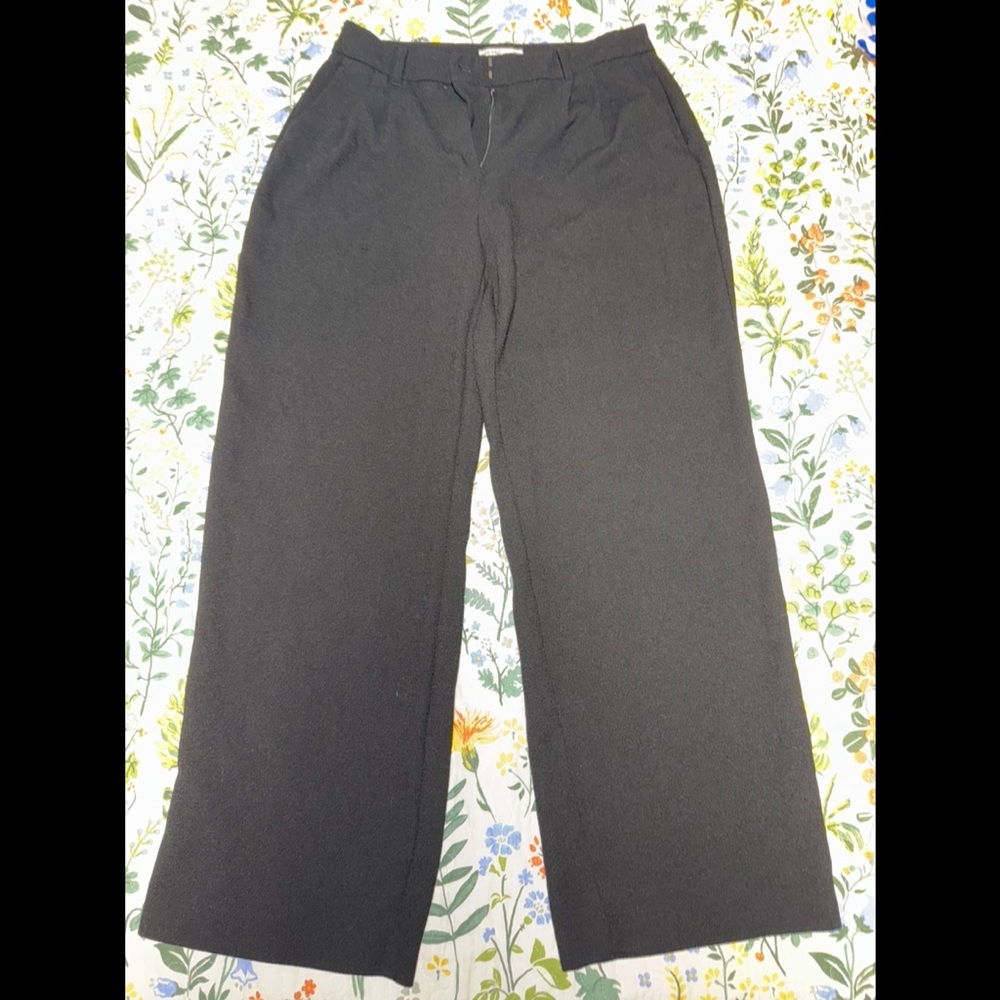 Nine West Black Wide Leg Dress Pants